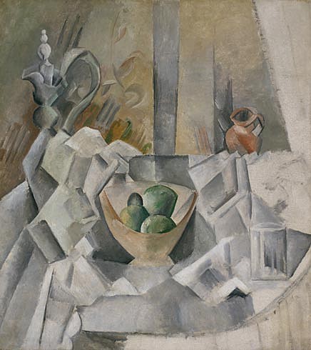 Picasso 1909 Carafe, Jug and Fruit Bowl